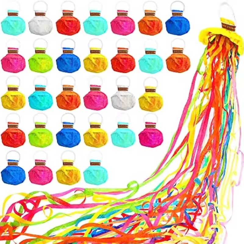 Confetti Cannon Tube - Renkli El Tipi Konfeti Atıcılar, Flamalar