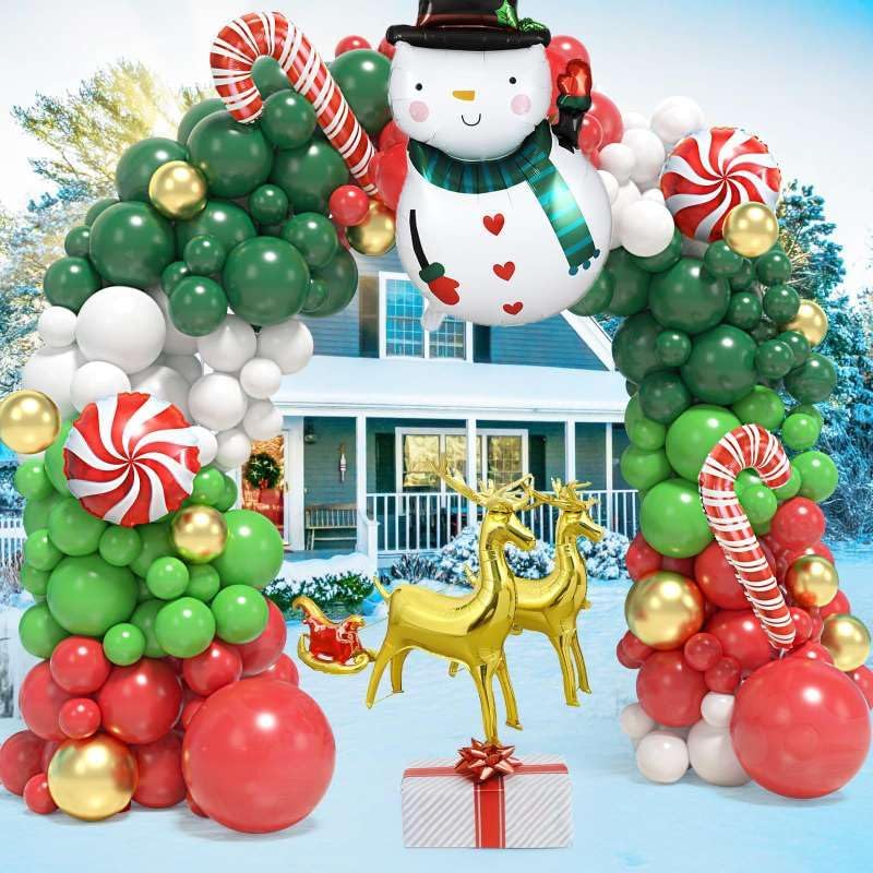Balloon Arch Kit - 183 Parça Noel Balon Çelenk Kemer