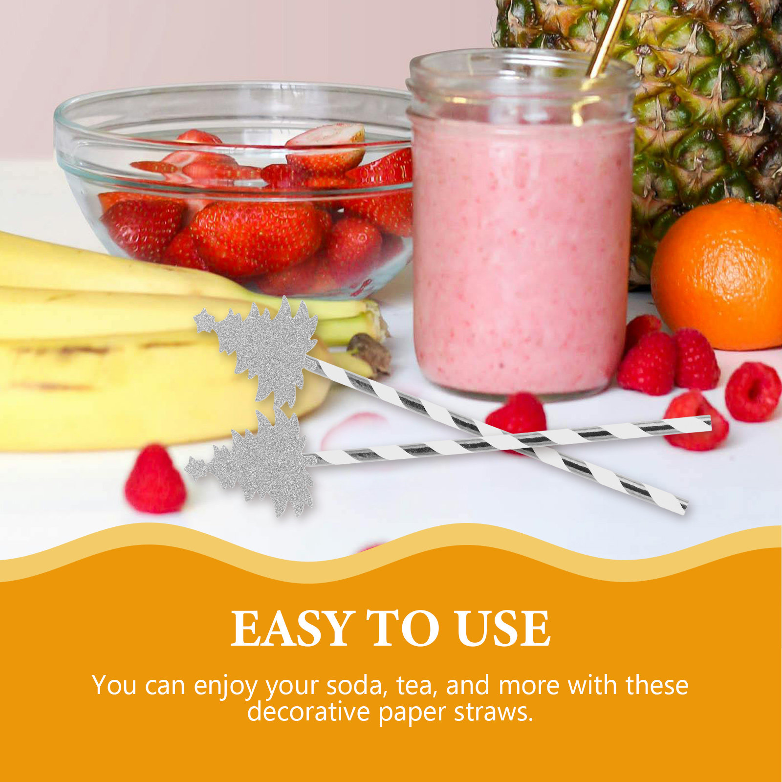 25 Adet Noel Ağacı Desenli Tek - Paper Straw Color incelemesi ve fiyatı