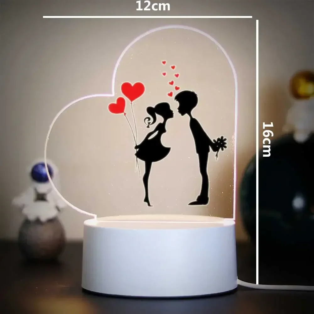 Kalp Şeklinde Akrilik 3D Gece  - Led Balloon Light incelemesi ve fiyatı