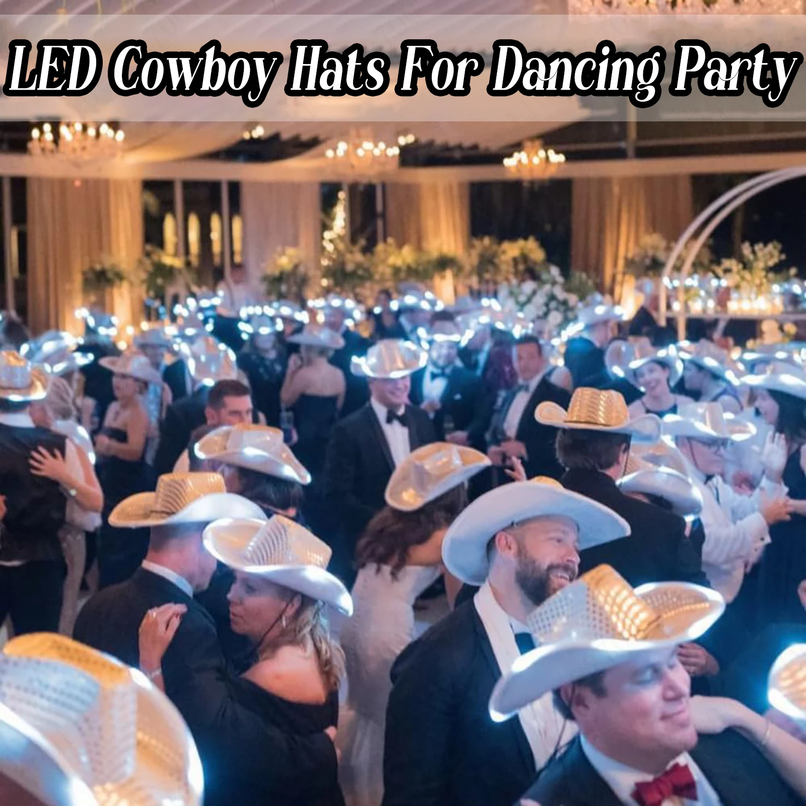 4/6/8/10/12/16 adet LED kovboy - Party Hat Cone incelemesi ve fiyatı