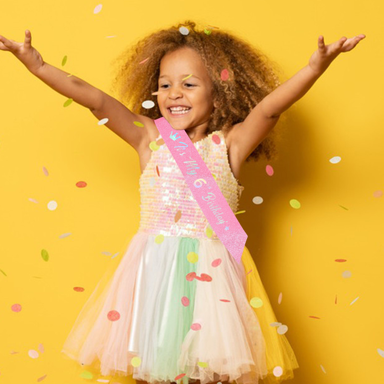 5 Adet Simli, Pembe Prenses Ta - Birthday Sash Glitter incelemesi ve fiyatı