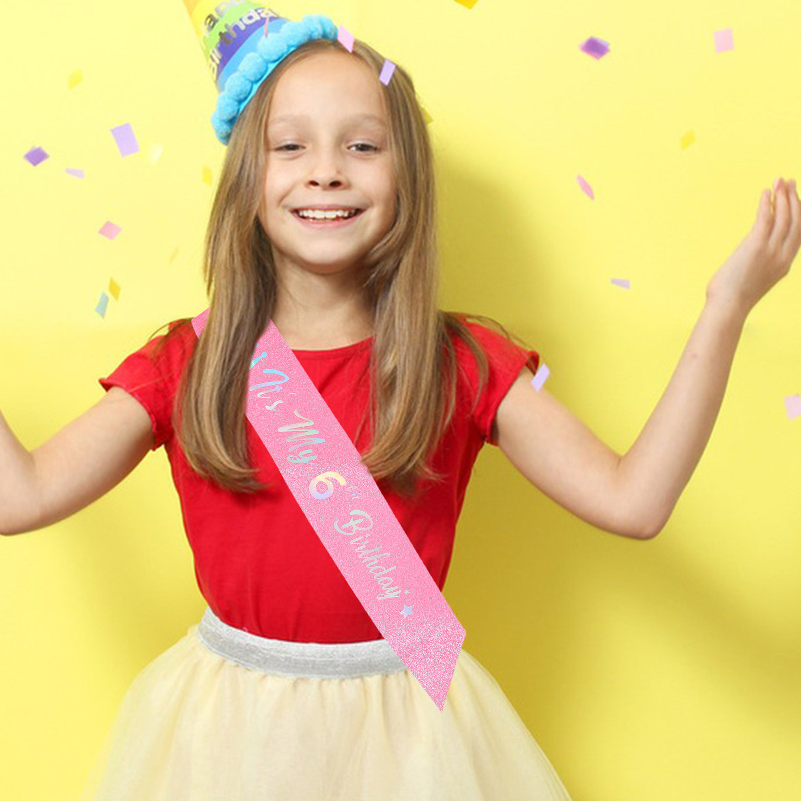 5 Adet Simli, Pembe Prenses Ta - Birthday Sash Glitter incelemesi ve fiyatı